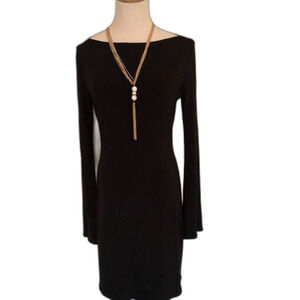 🆕 [Laundry] Black Polyester Sleeve Dress Sz: 6P 🖤